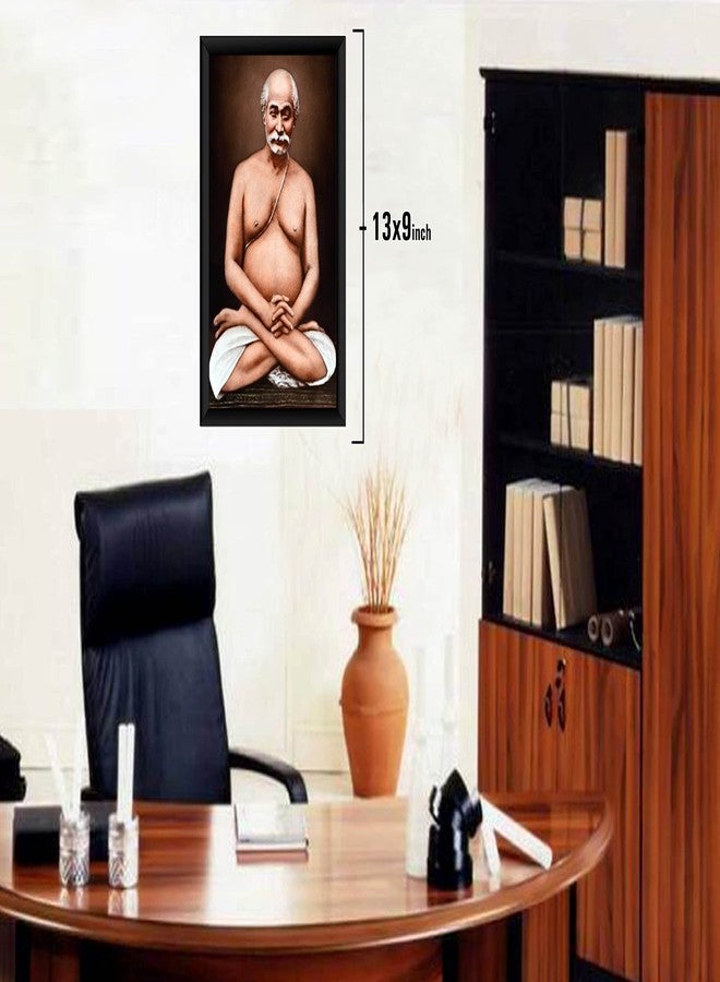 ZIG-ZAG zig zag Shyama Charan Lahiri Mahasaya ji Photo Picture Frame Size Medium (13.5 x 9.5 inches, Acrylic Glass) Wall Mount - Image 2